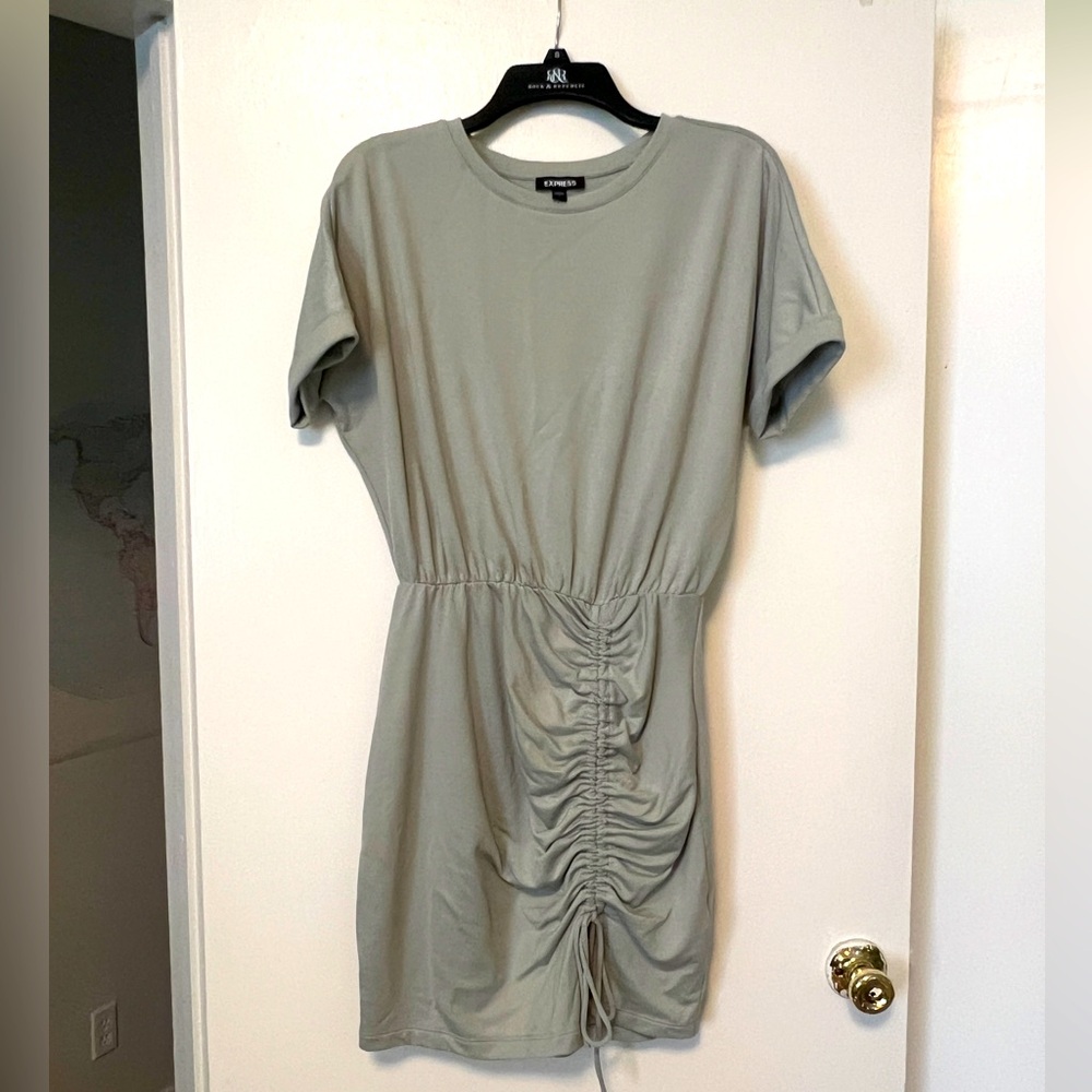 Express Casual Cinch-Bottom T-Shirt Dress (S)
